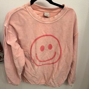 Pink Smiley Face Sweatshirt